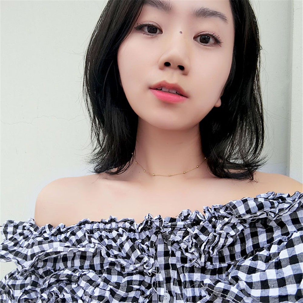 【COD】Vòng cổ hợp kim đính hạt thời trang cho nữ