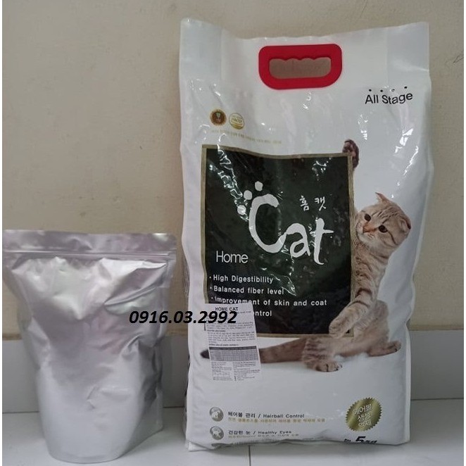 [Mã PET50K giảm Giảm 10% - Tối đa 50K đơn từ 250K] Thức ăn cho mèo Home Cat [1kg túi zip]
