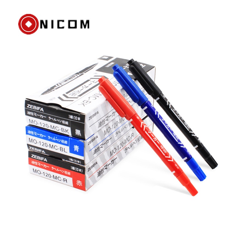 Bút Kẻ Mắt Nước Hai Đầu Màu Đen / Đỏ / Xanh Dương Dành Cho Học Sinh