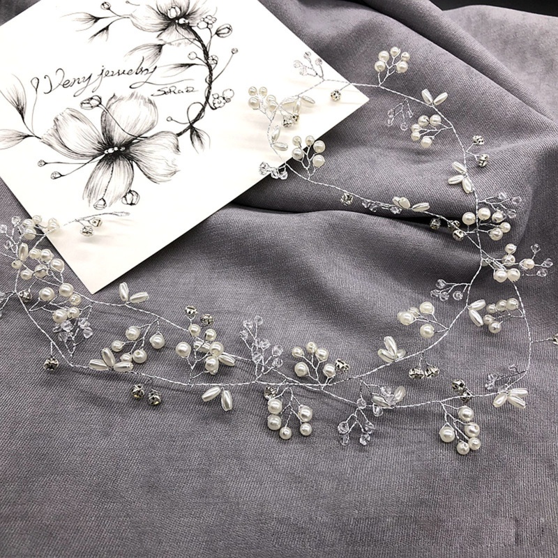 Cài Tóc Dáng Dài Đính Hạt Ngọc Trai Handmade Thời Trang Cho Cô Dâu