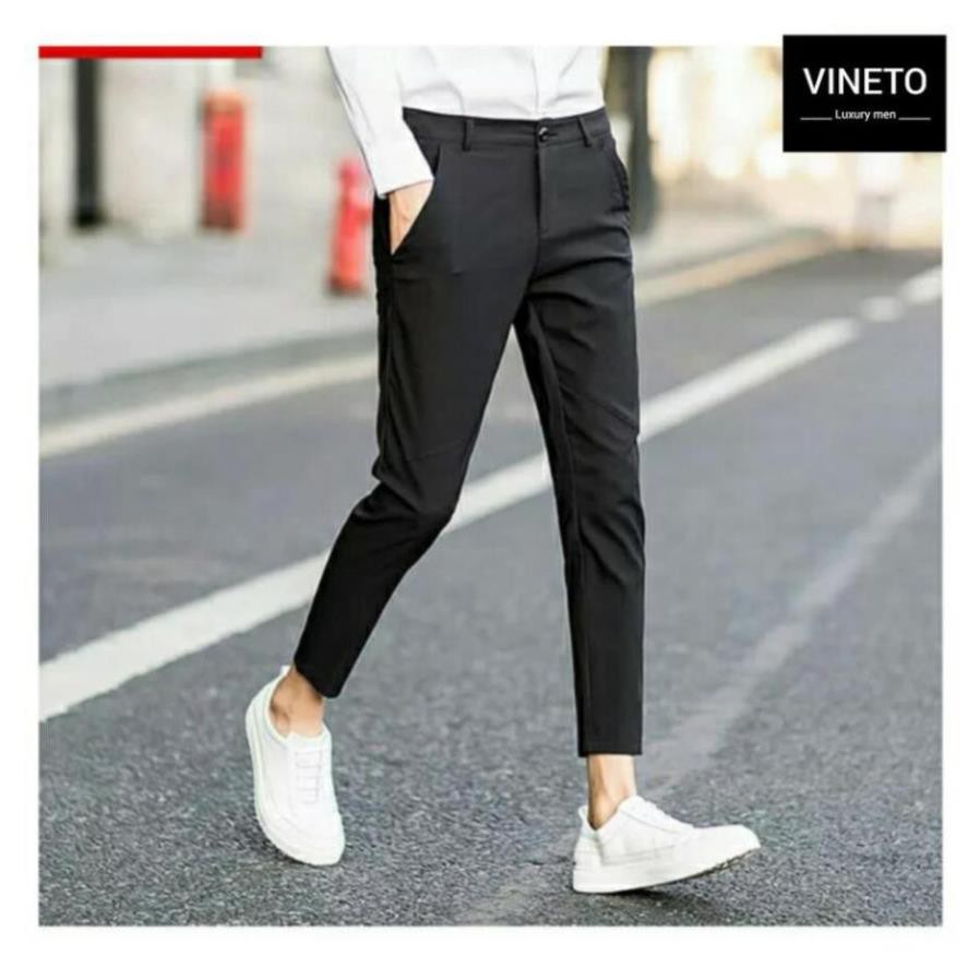 Quần tây( âu ) nam màu đen kiểu dáng Hàn Quốc Cao Cấp | BigBuy360 - bigbuy360.vn