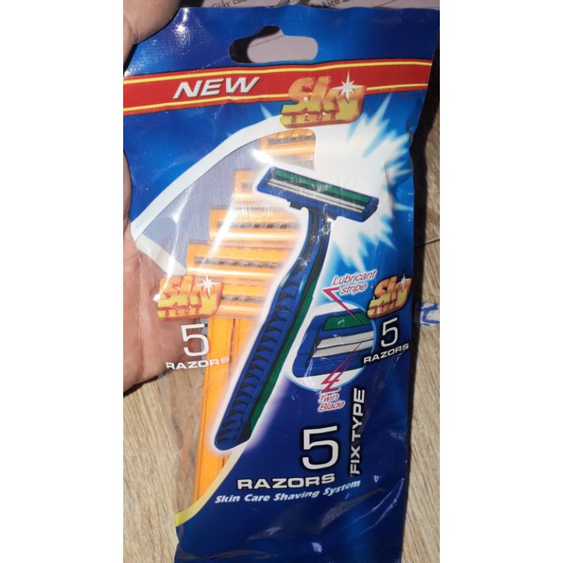 Sét 5 cây cạo râu lưỡi kép bằng nhựa