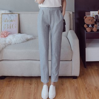 Quần tây dài kẻ sọc cho nữ