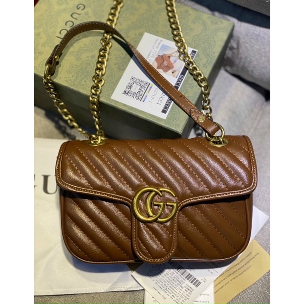 Túi Chữ G Màu nâu tây cực sang fullboxx