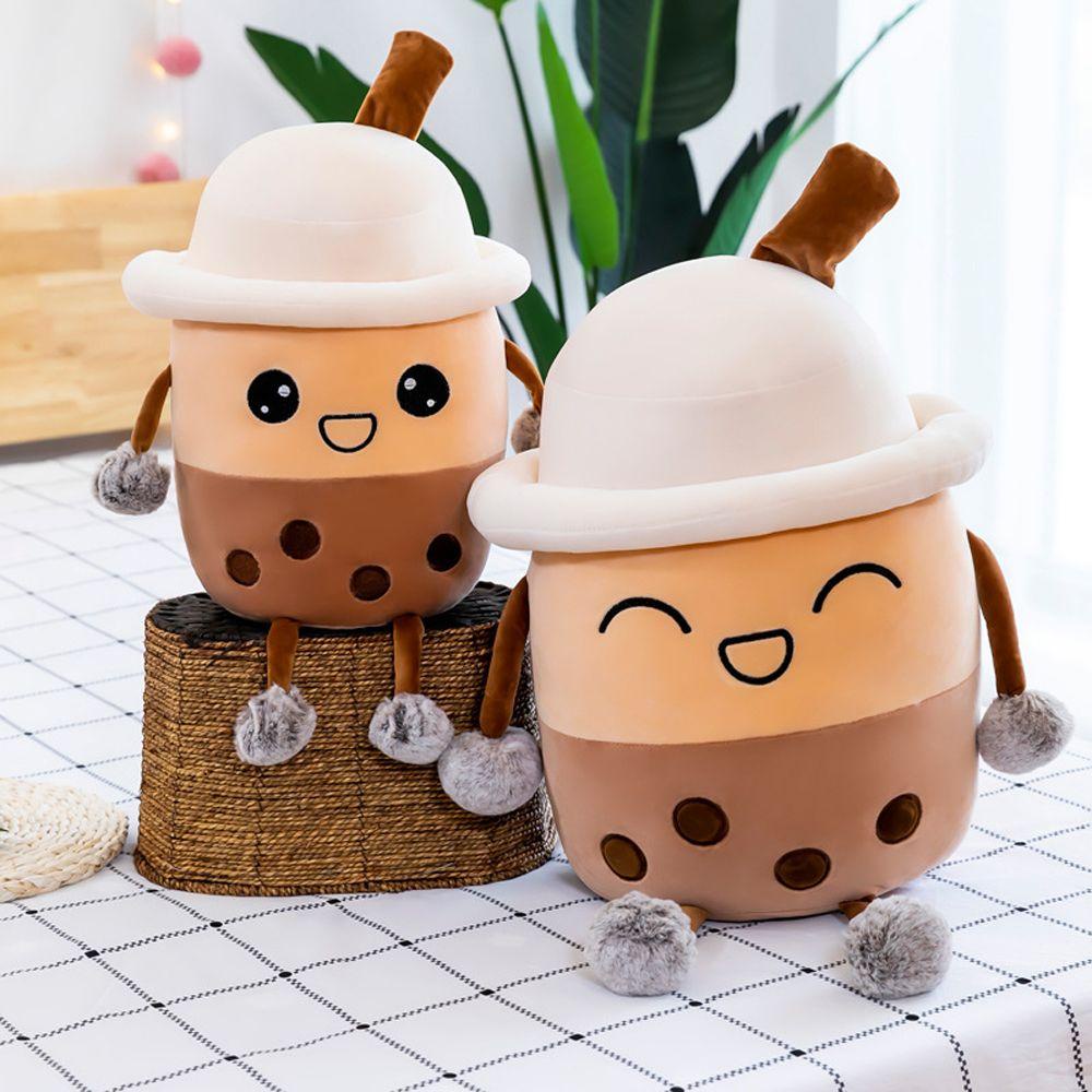 Gối Nhồi Bông Mềm Hình Ly Trà Sữa Trái Cây Dễ Thương Trang Trí Nhà Cửa