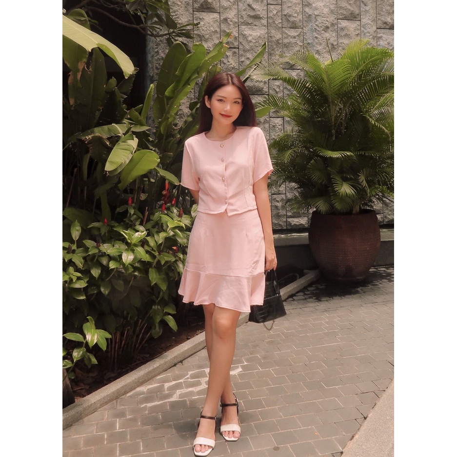 Set Áo Chân Váy Đuôi Cá Sang Trọng - BLV22057