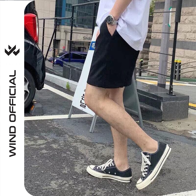 Quần đùi nam kaki WIND unisex short Ngố Basic Tea thời trang nam nữ ulzzang