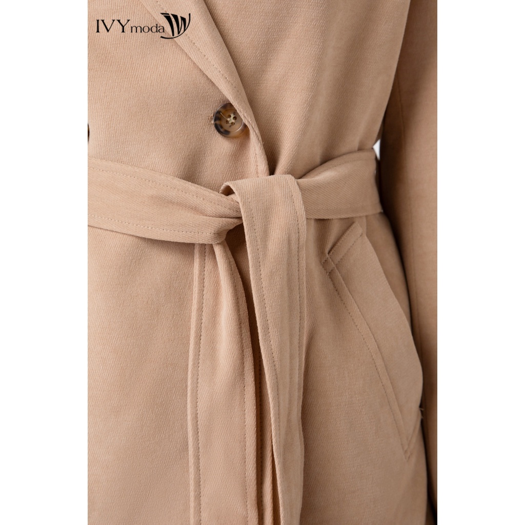 Áo khoác dạ nữ cổ 2 ve IVY moda MS 70T0048