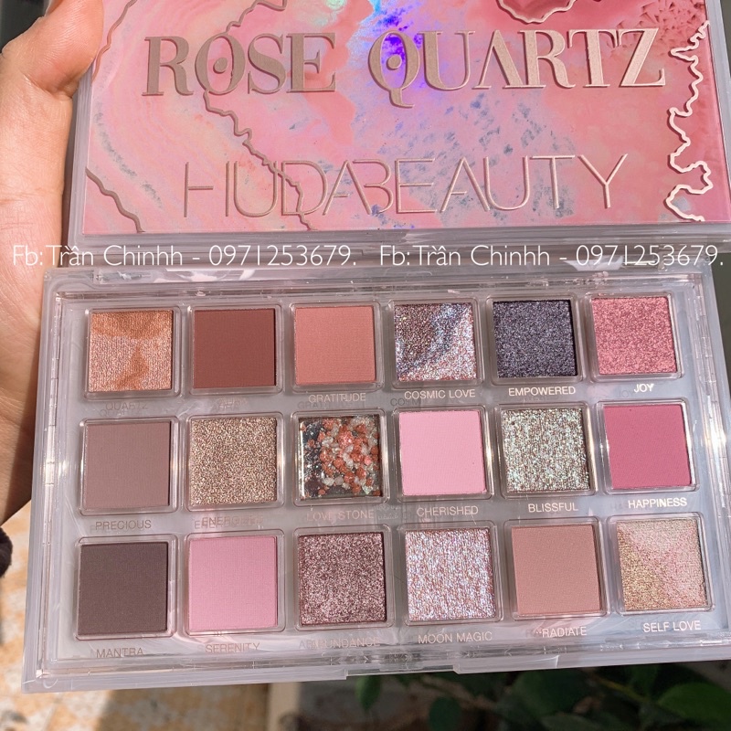 Có sẵn - Bảng phấn mắt Huda Beauty Rose Quartz