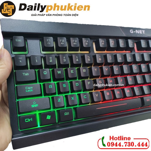 Bàn phím giả cơ Gnet GK311 siêu bền bỉ cho game nét