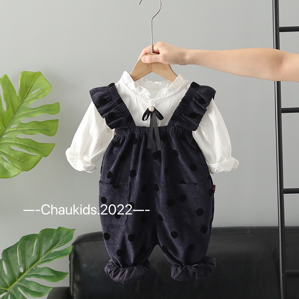Jump bi +áo trắng tay bèo bé gái