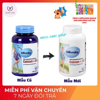 Viên uống bổ sung canxi - mivolis calcium + d3 300 viên, nội địa đức