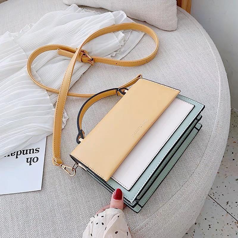 Túi xách nữ 👜 Túi cầm tay pha màu cực xinh T62 ❤️ FREESHIP ❤️ Giảm ngay 10k khi nhập [ DORIS ]