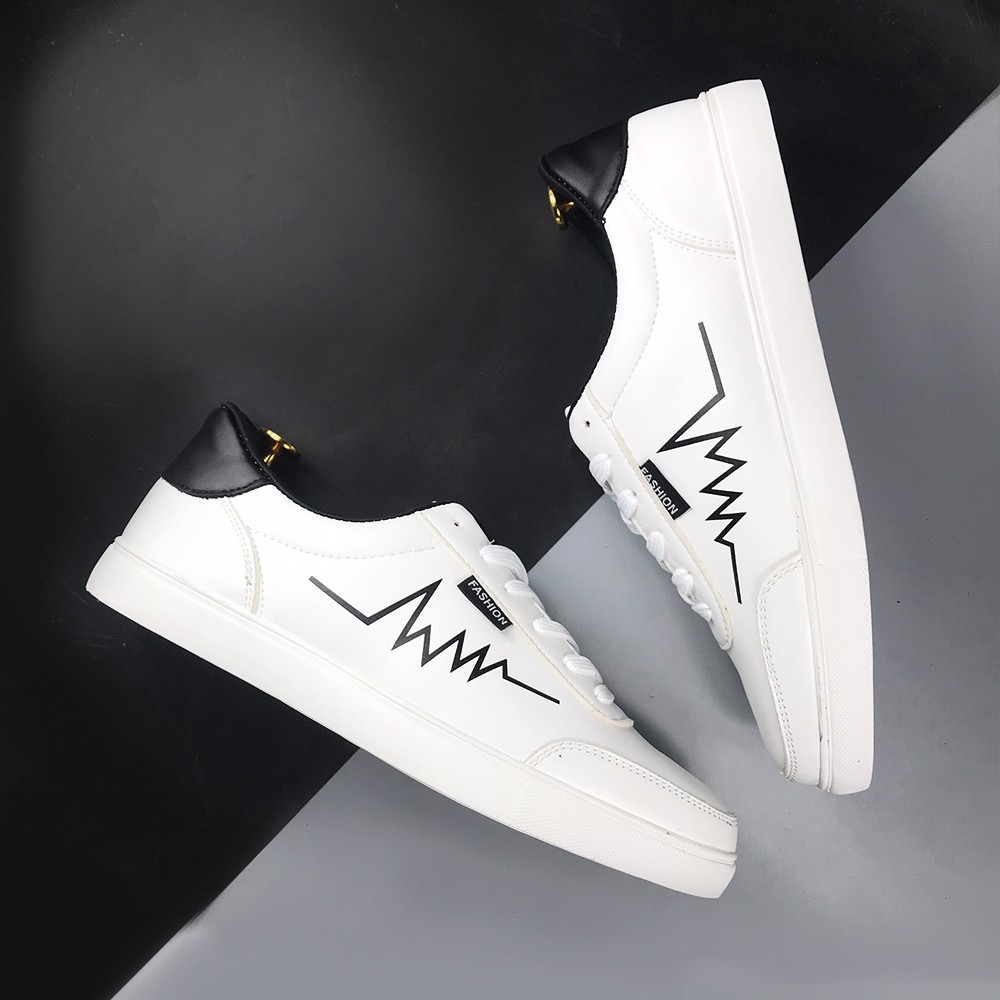 Giày thể thao nam thời trang nhịp tim cực đẹp - Giày thể thao nam dáng basic cơ bản