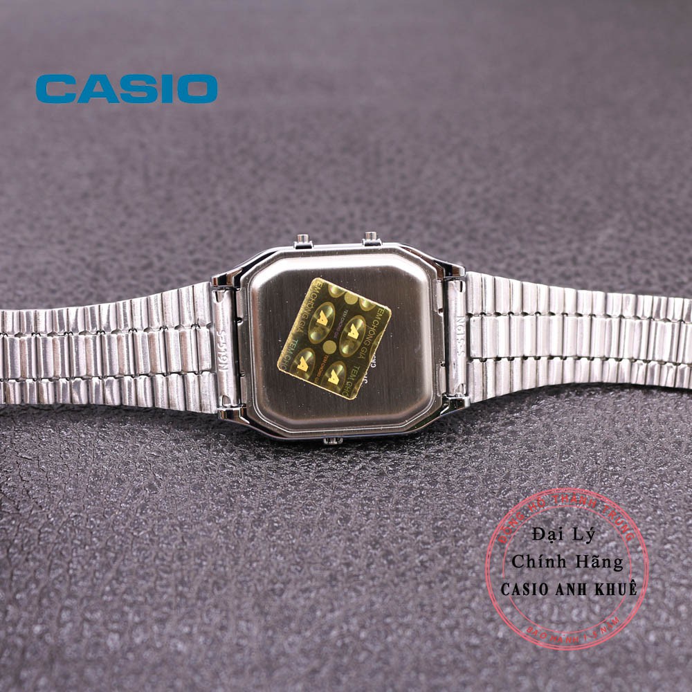 Đồng hồ Unisex Casio Vintage AQ-230A-7BMQ dây kim loại