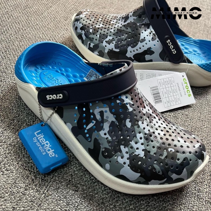Dép Sục Literide Camo Rằn Ri Êm mềm nhẹ, Bền đẹp, đế ma sát cho nam nữ