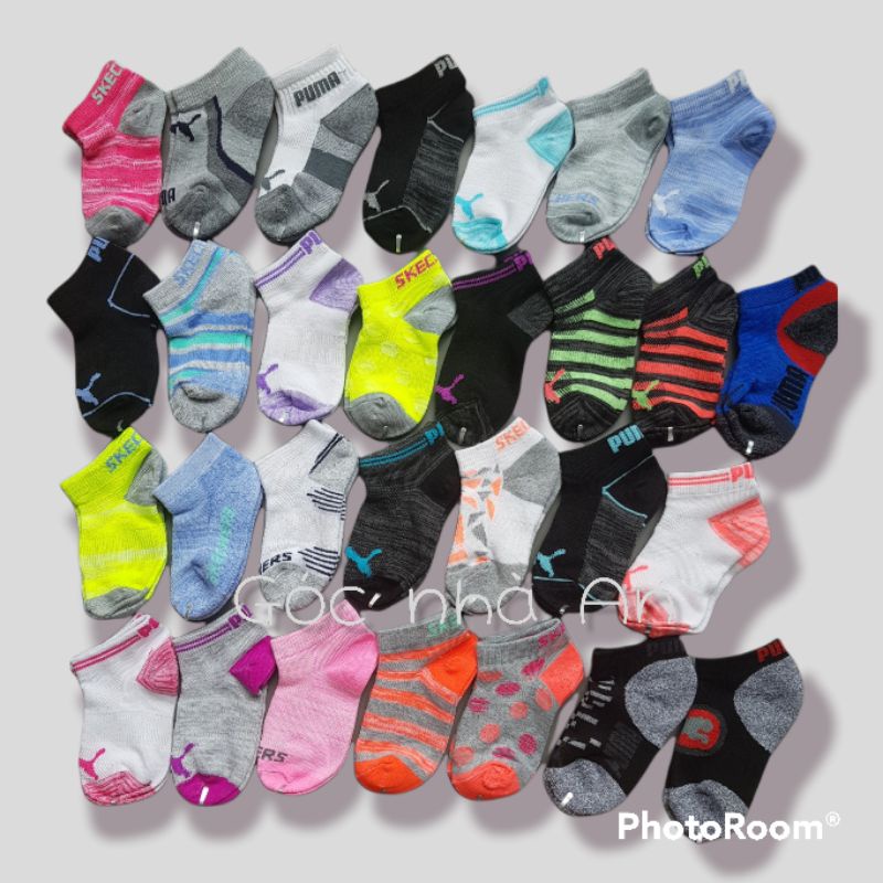 Tất Pum@ và Sk€tcher xuất xịn cho bé chân 10-12cm