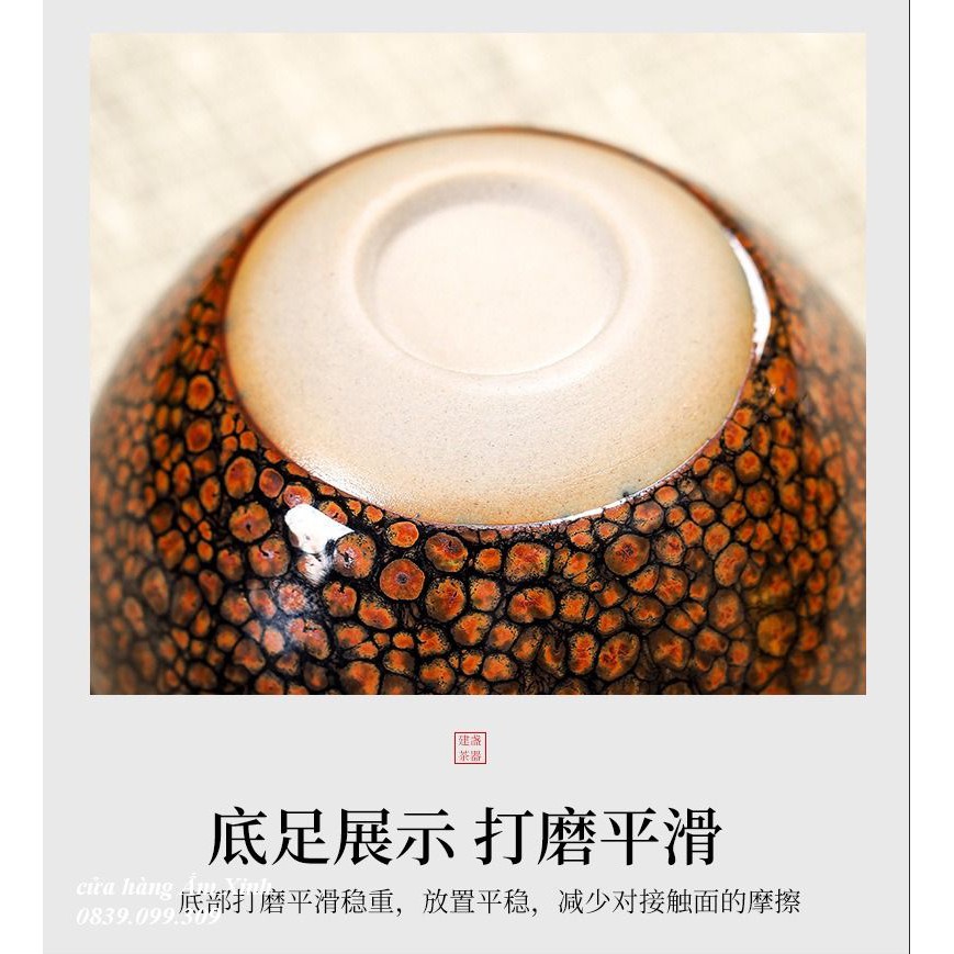 Chén Thiên Mục Kiến Trản Dung Tích Từ 130 ml Tới 200 ml (Sản phẩm tuyển chọn của Nghệ Nhân)