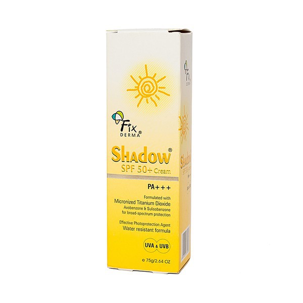 (Tặng mặt nạ Vline)Kem chống nắng Fixderma Shadow SPF 50+ Cream (75g)