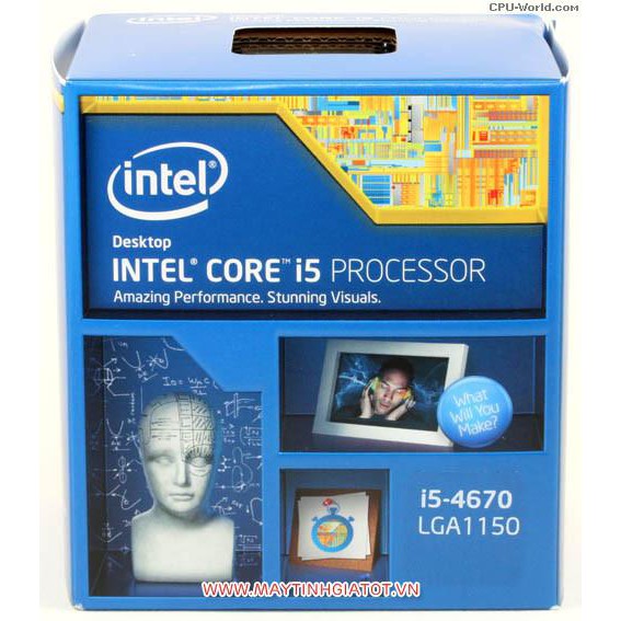 CPU INTEL CORE I5 4670 CŨ ( 3.4GHZ TURBO 3.8GHZ / 6M CACHE 3L )