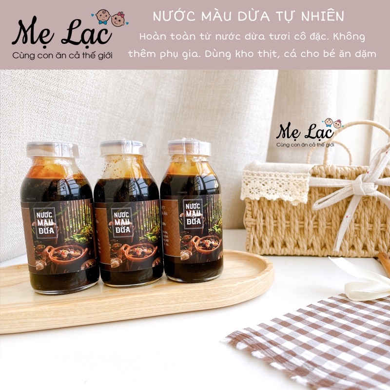 Nước màu dừa ướp món kho cho bé ăn dặm 160gr