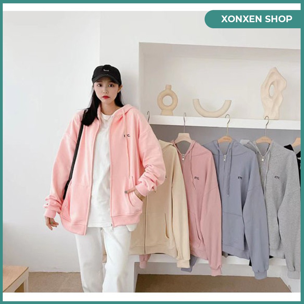 Áo khoác nữ áo khoác chống nắng có mũ chất vải nỉ dày dặn XONXEN SHOP HUẾ free size M302