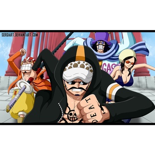 Poster a2, a3, a4 dán tường anime, decal trang trí có keo one piece wallpaper - mẫu 11
