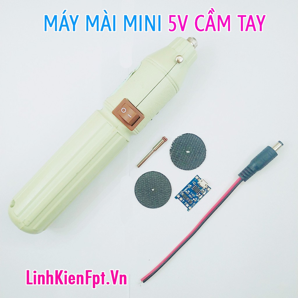 Máy mài cầm tay mini 5V tặng mạch sạc