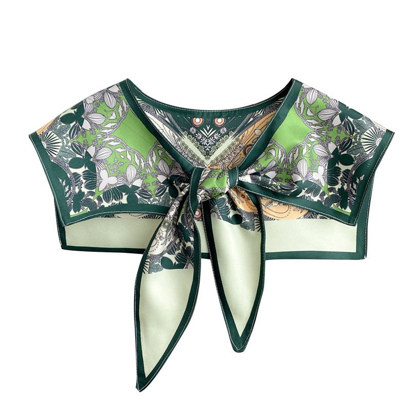 Khăn Choàng Lụa Satin In Họa Tiết Tam Giác Thời Trang Cho Nữ