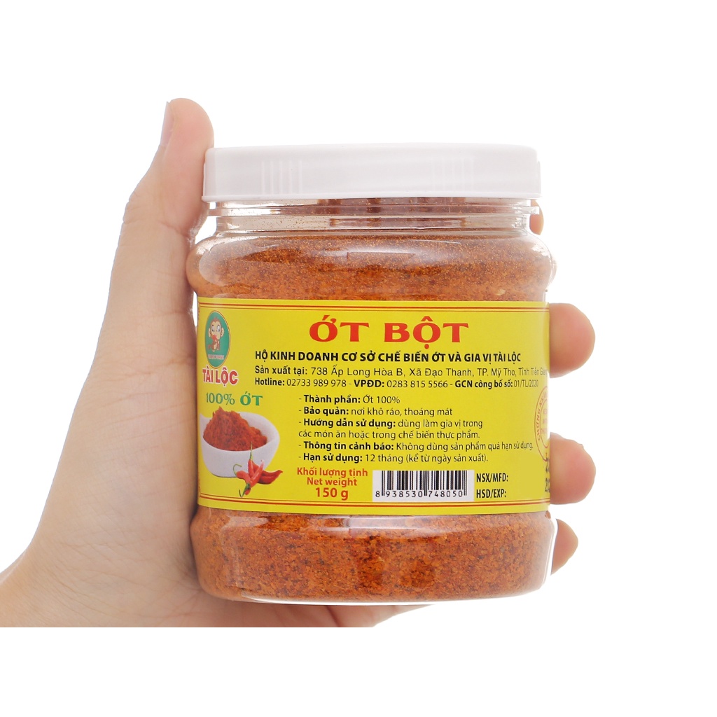 Ớt bột Tài Lộc hũ 150g