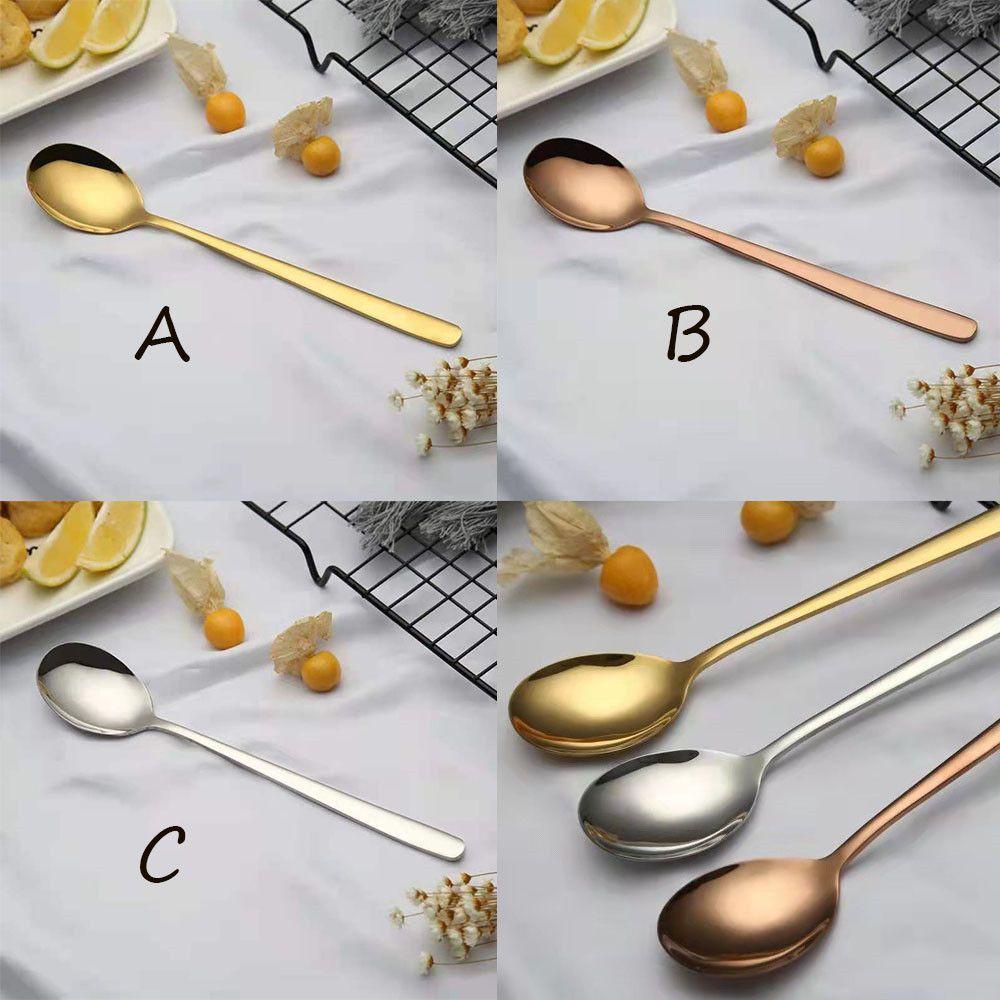 Muỗng Cà Phê Bằng Thép Không Gỉ Tráng Gương Đơn Giản