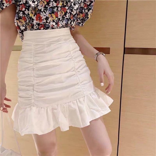 CHÂN VÁY NHÚN SIÊU ĐẸP KÈM ẢNH TRẢI SÀN DỄ MIX ĐỒ