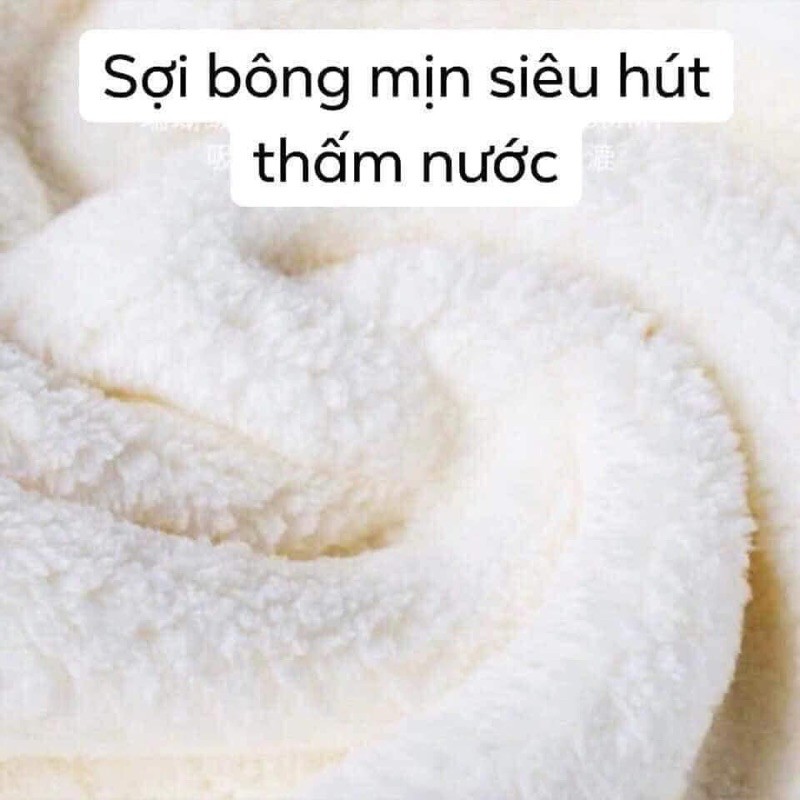 Khăn quấn ủ thấm nước giúp tóc nhanh khô