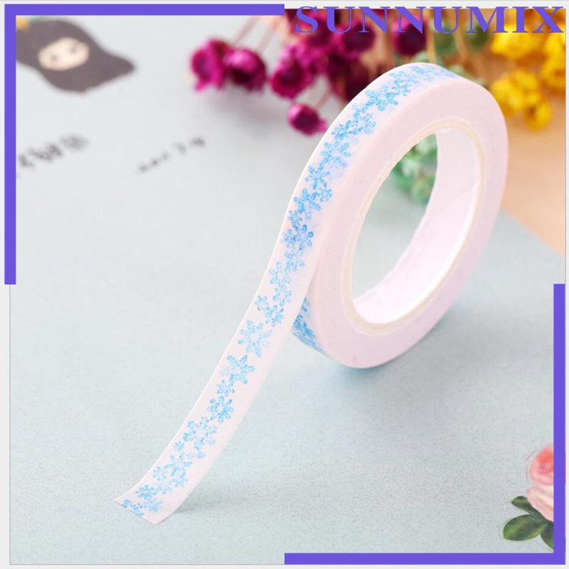 Cuộn Băng Dính Washi Tape In Họa Tiết Hoạt Hình Kiểu Nhật Bản Xinh Xắn