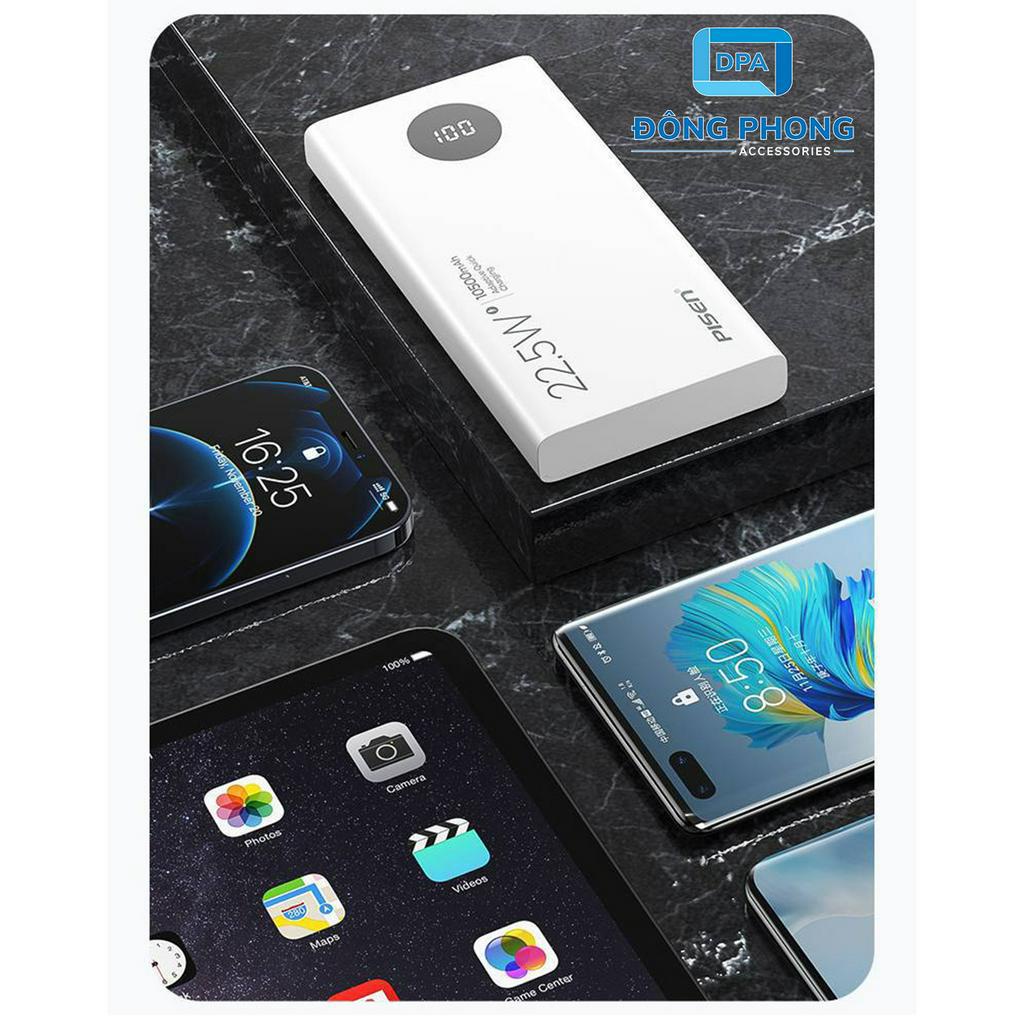 Pin Dự Phòng Pisen TS-D314 10500mah 22.5W Chính Hãng