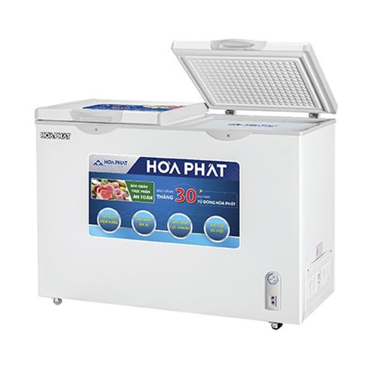HCF 656S2Ð2 MIỄN PHÍ CÔNG LẮP ĐẶT Tủ đông Hòa Phát 2 ngăn 270l dàn Đồng HCF 656S2Ð2