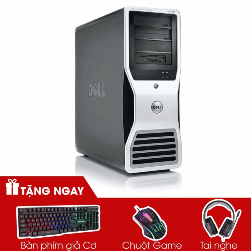 Máy Trạm Dell Precision T3400 (Core 2 Quad Q8200, Ram 4GB, SSD 240GB) + Quà Tặng - Hàng Nhập Khẩu | BigBuy360 - bigbuy360.vn