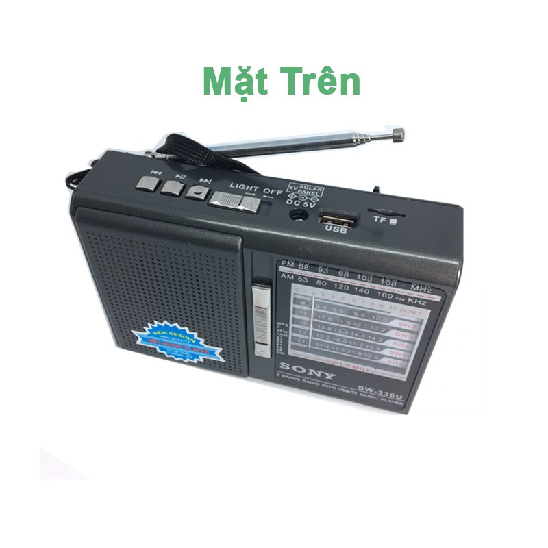 Loa di động SW 336U tích hợp thẻ nhớ USB chạy pin và điện hay đài fm 336U