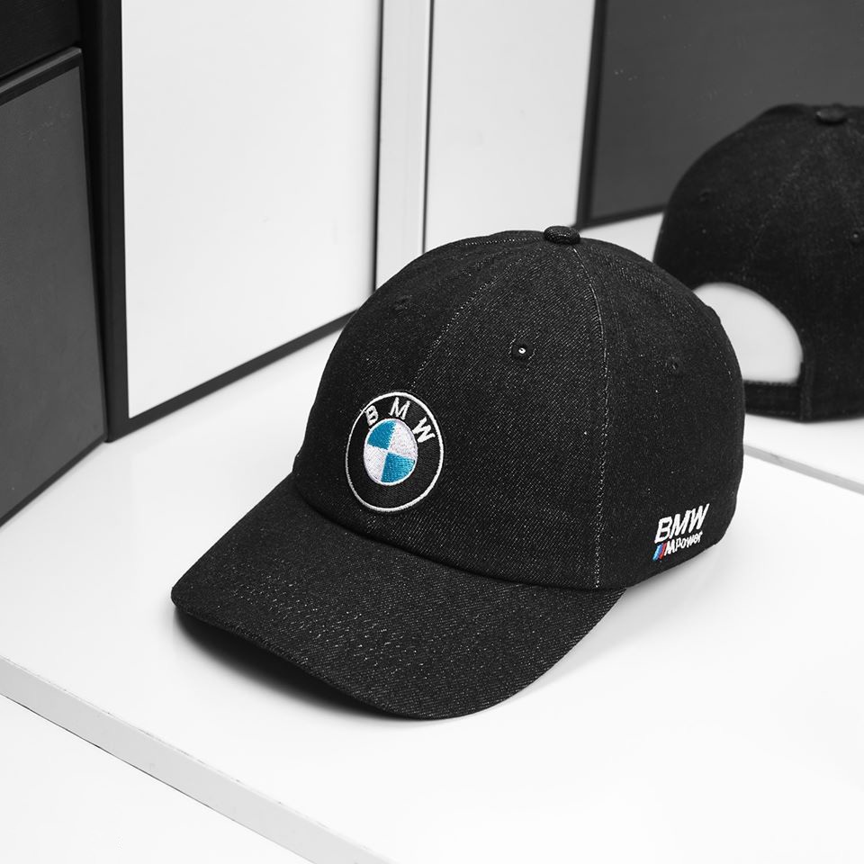Nón kết lươi trai bmw jean đen