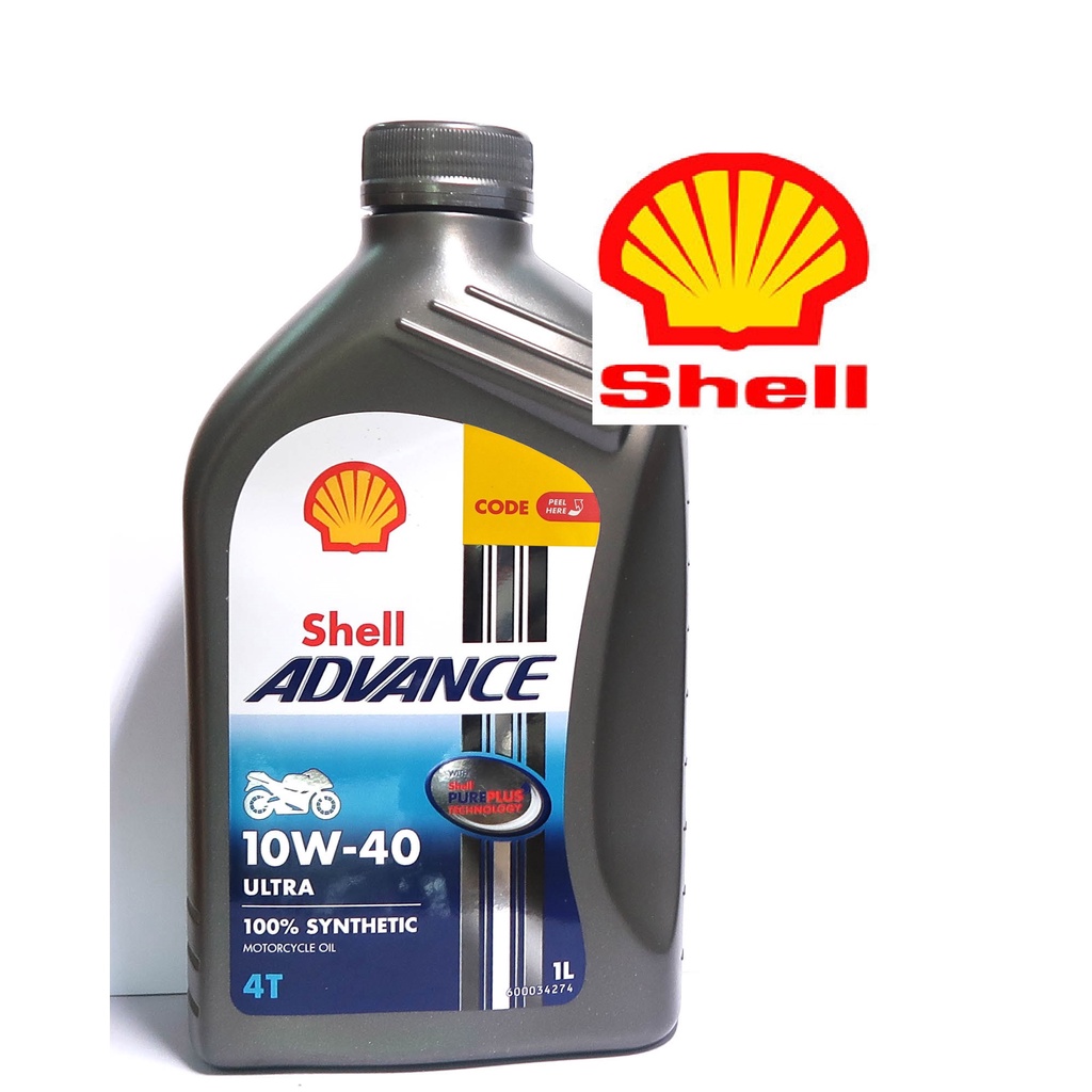 [DauNhot-Phugia]Nhớt xe máy shell ultra 10W40 tổng hơp toàn phần 100%, dầu nhớt shell ultra 10W40 chai 1 lít.