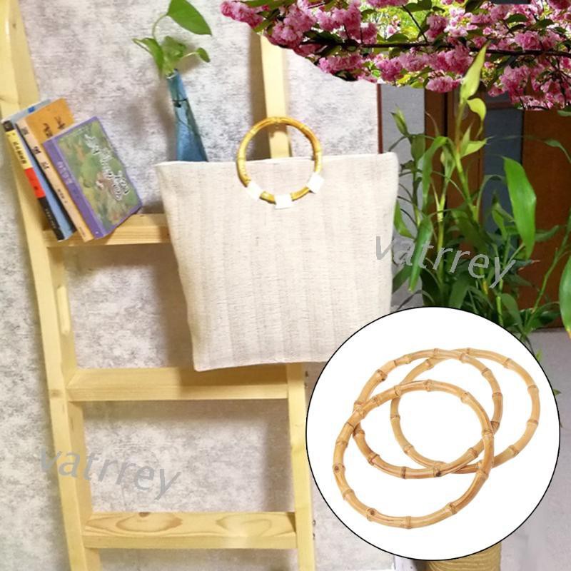 1 Quai Túi Xách Hình Tròn Bằng Tre Diy
