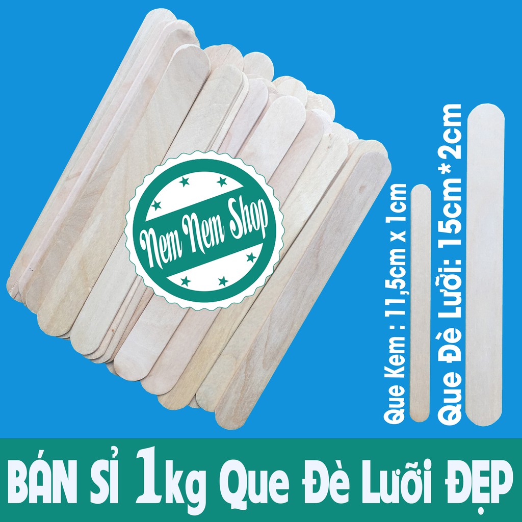 Bán sỉ 1kg Que Đè Lưỡi Gỗ