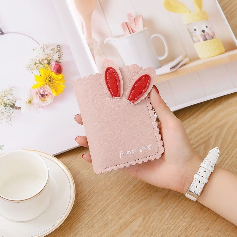 Ví Nữ Mini Cầm Tay FOREVER YOUNG Hình Tai Thỏ Ngộ Nghĩnh Giá Cực Rẻ Nhiều Ngăn FY66