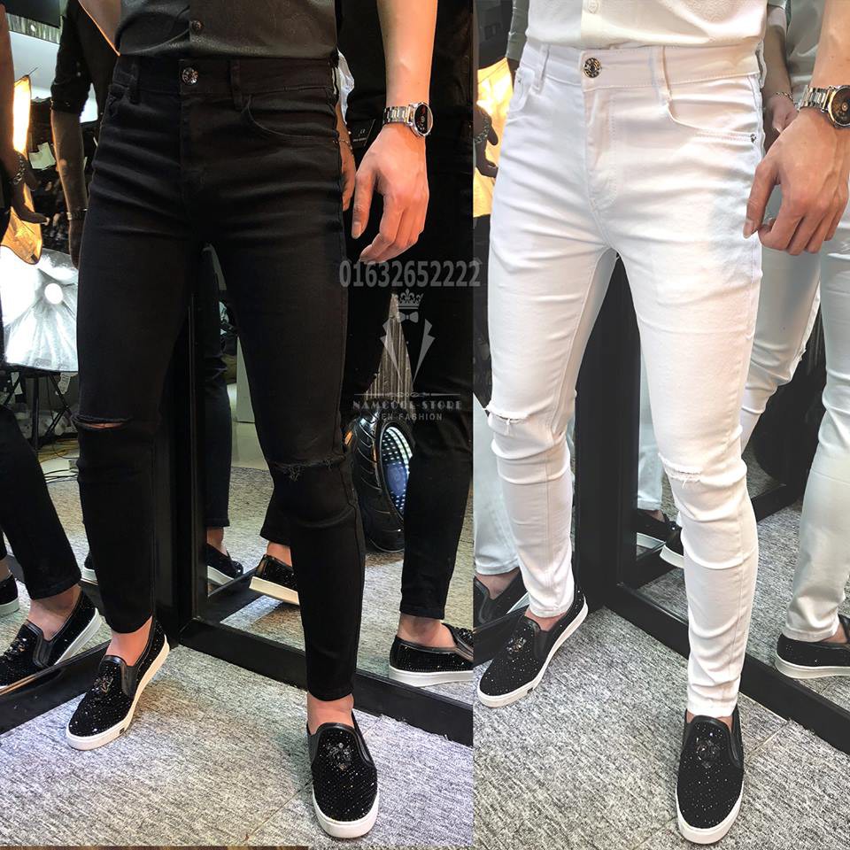 QUẦN JEAN NAM RÁCH GỐI BODY MS50