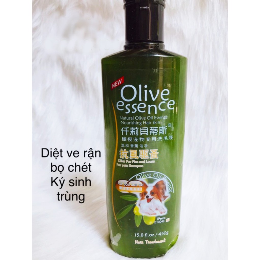 Sữa Tắm Cao Cấp Olive Essence Cho Chó Mèo 450 ml