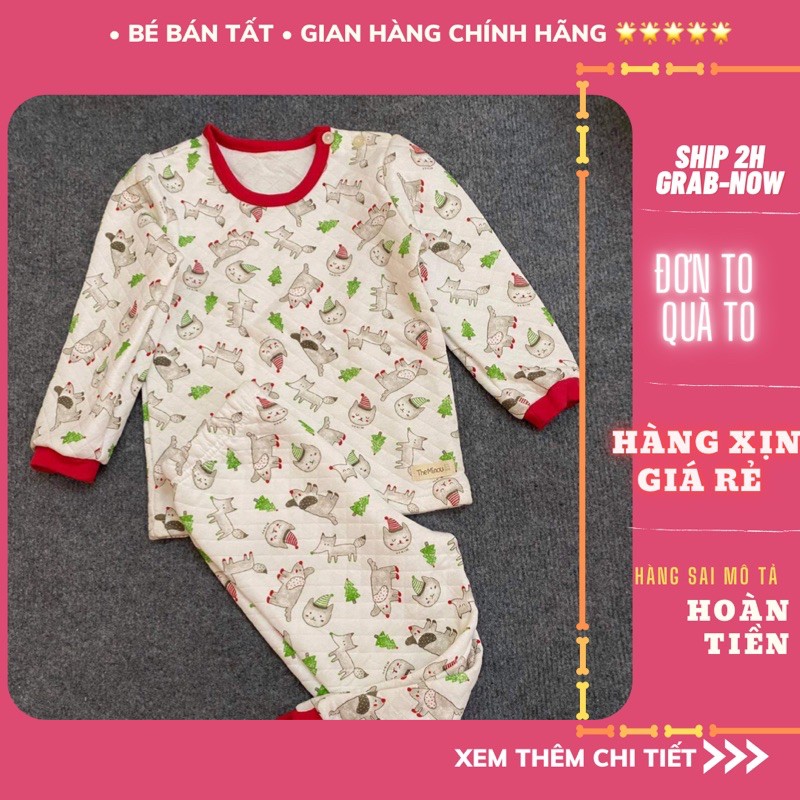 Bộ chần bông bé gái/ bé trai xuất Hàn ☀️LẺ SIZE+SALE SHOCK☀️  từ 2 đến 6 tuổi