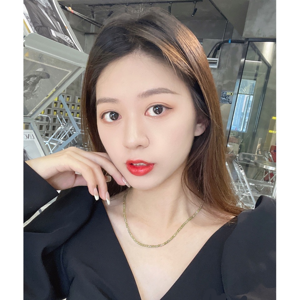 [Hàng Mới Về] Vòng Cổ Chuỗi Hạt Xanh Lá Phong Cách Cổ Điển Thời Trang Mùa Hè Cho Nữ