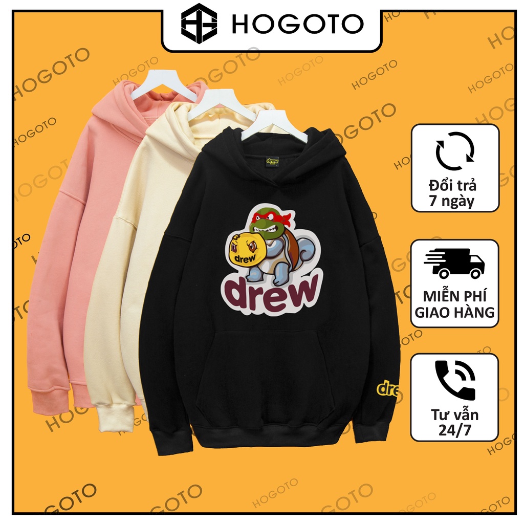 Áo Hoodie Drew RÙA Hogoto shop , Áo hoodie nam nữ nỉ bông cotton