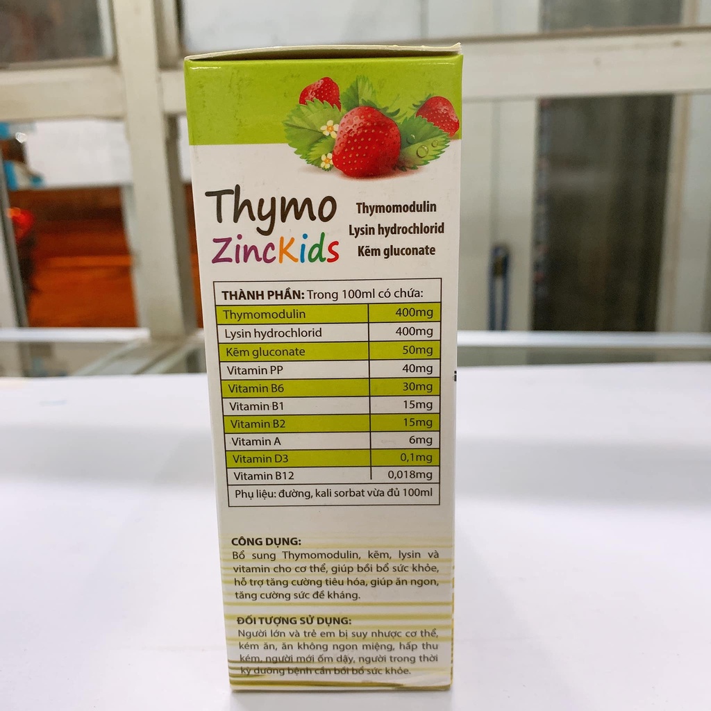 Thymo ZinC Kids - Hỗ trợ tăng sức đề kháng cho bé