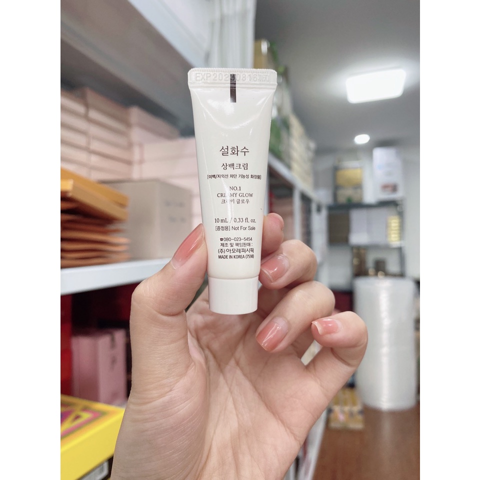 Kem Chống Nắng SULWHASOO trắng da nâng tone CREAMY GLOW No.1